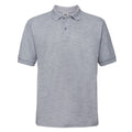 Light Oxford - Front - Russell Mens Polycotton Pique Polo Shirt