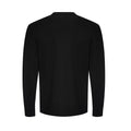 Deep Black - Back - Awdis Unisex Adult Oversized Long-Sleeved T-Shirt