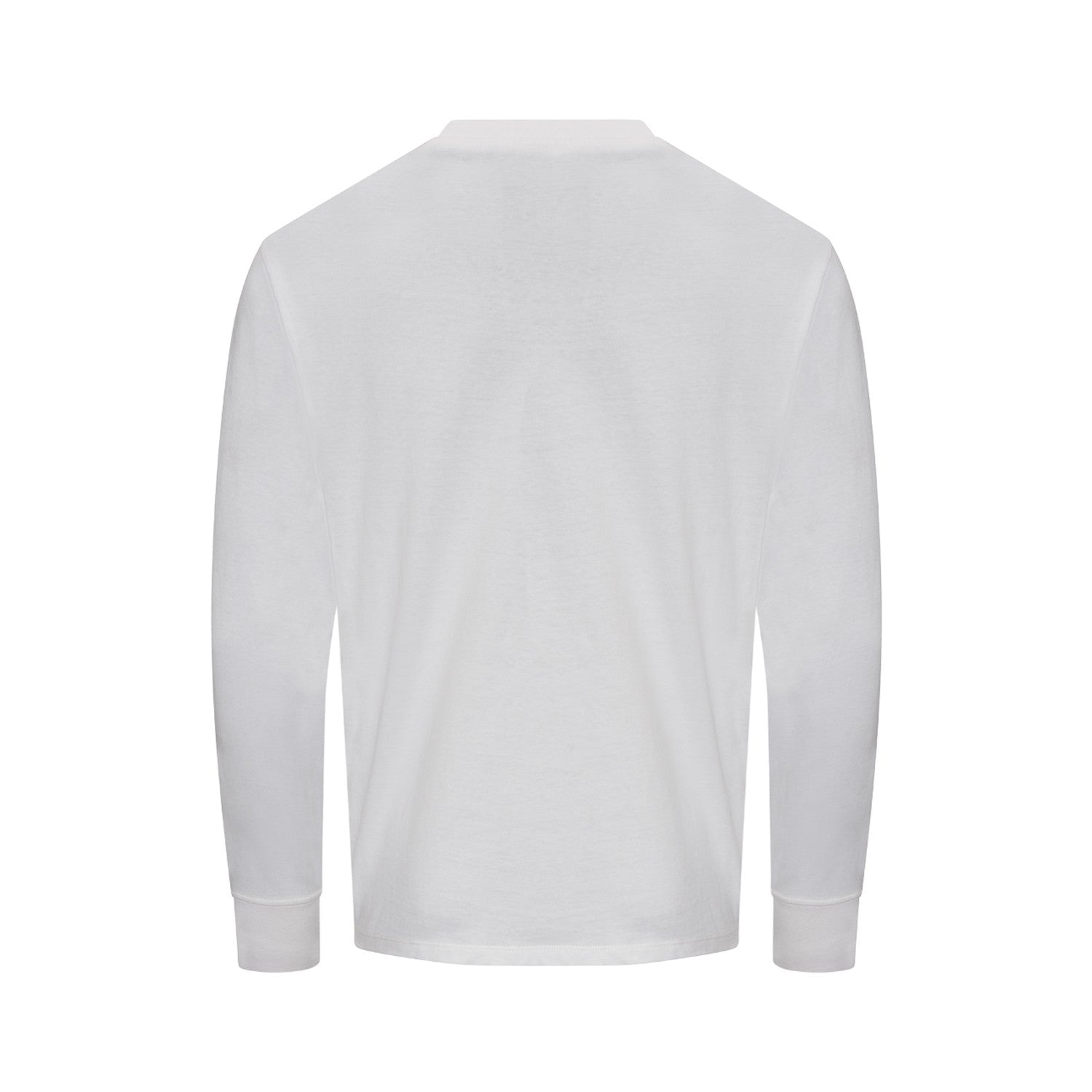 White - Back - Awdis Unisex Adult Oversized Long-Sleeved T-Shirt