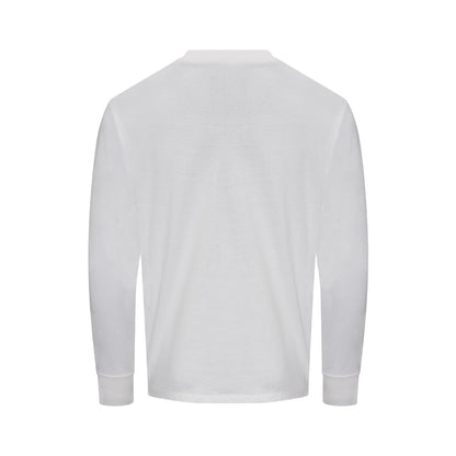 White - Back - Awdis Unisex Adult Oversized Long-Sleeved T-Shirt