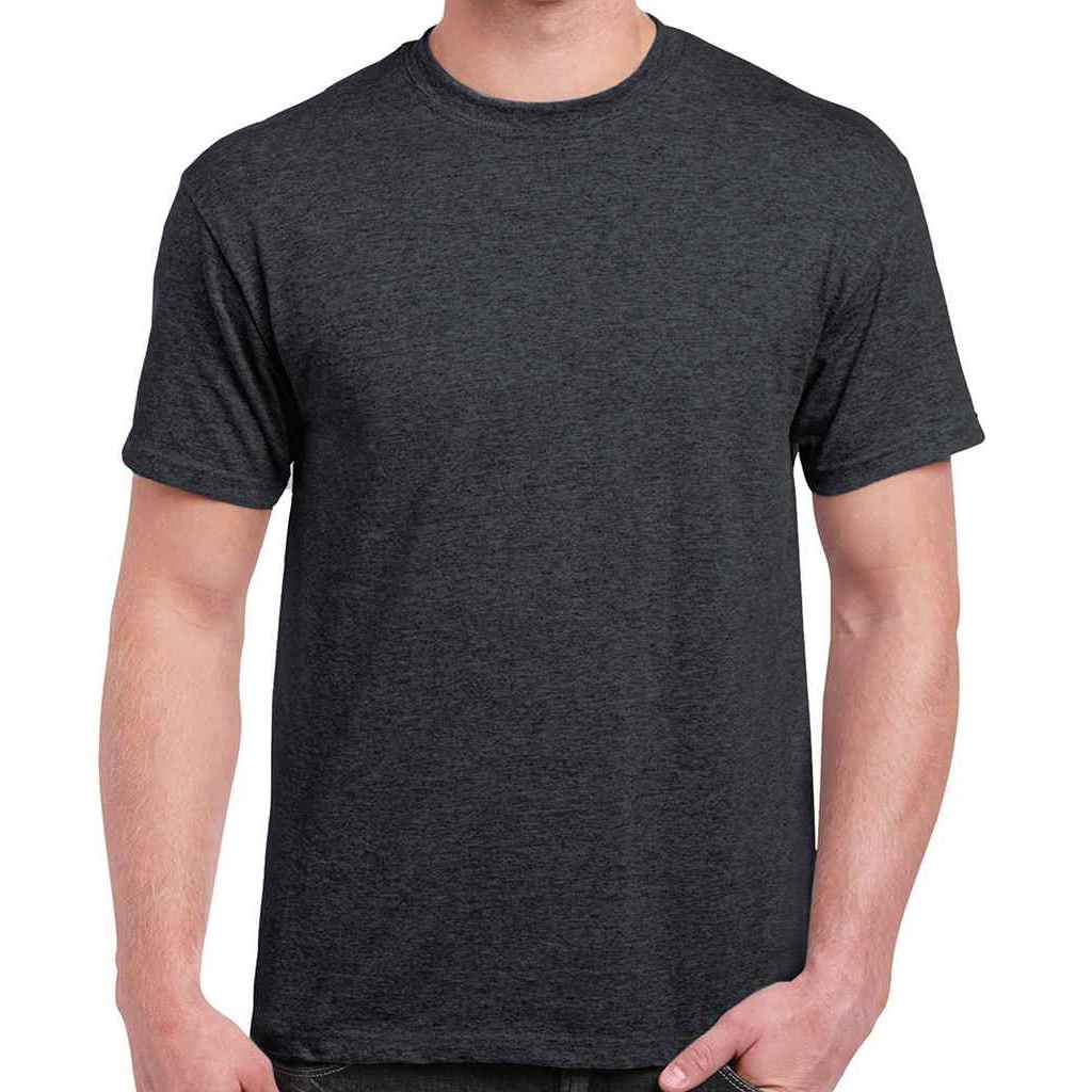 Dark Heather - Front - Gildan Mens Ultra Cotton T-Shirt