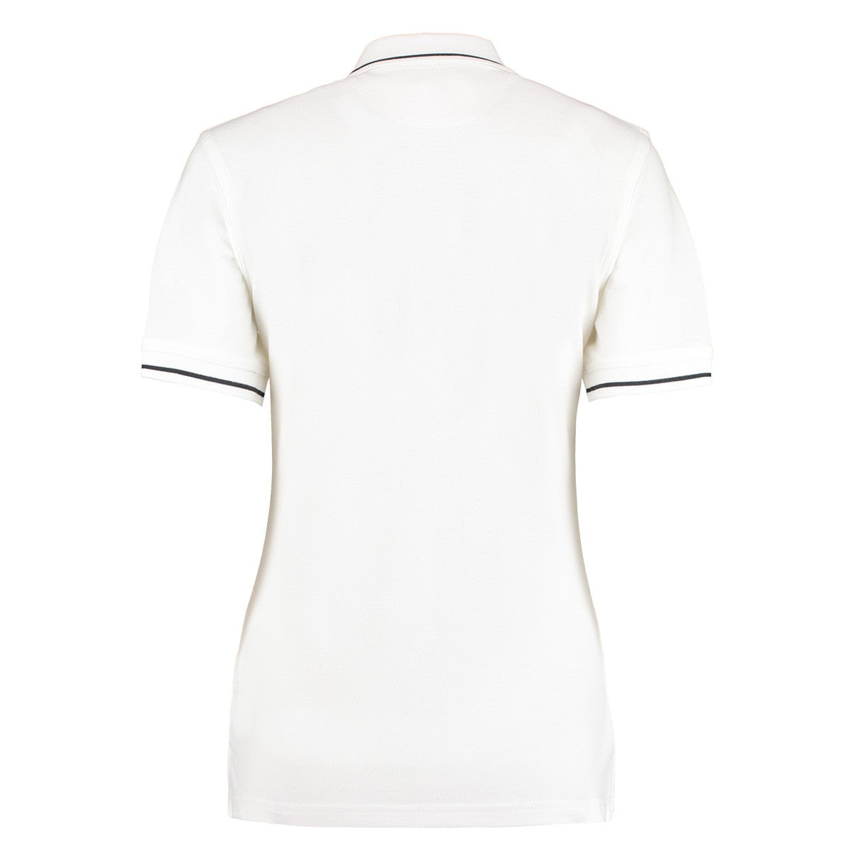 White-Navy - Back - Kustom Kit Womens-Ladies St Mellion Cotton Pique Tipped Polo Shirt