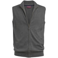 Navy - Front - Brook Taverner Unisex Adult Lincoln Cotton Blend Knitted Gilet