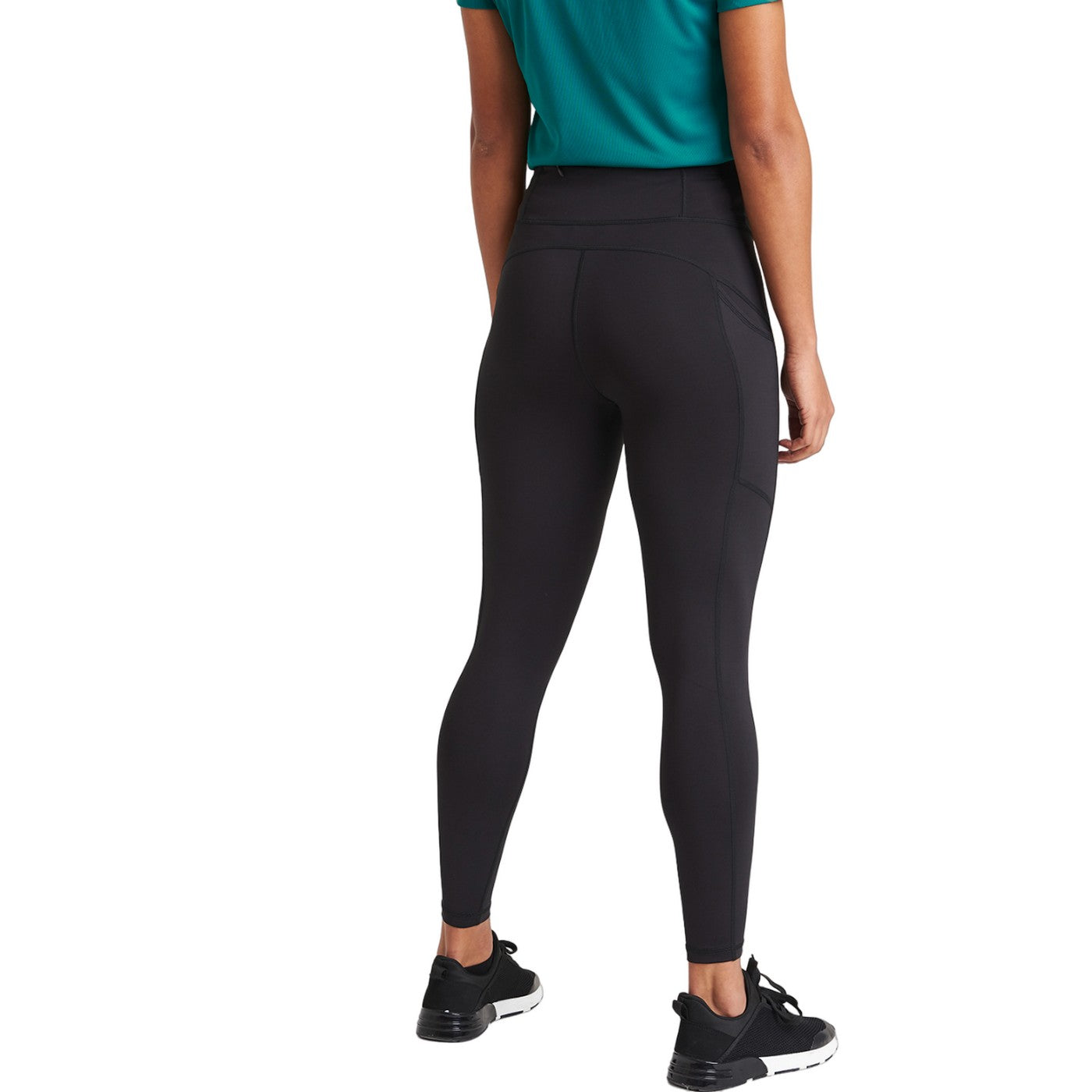 Jet Black - Back - Awdis Womens-Ladies Cool Tech Recycled Leggings