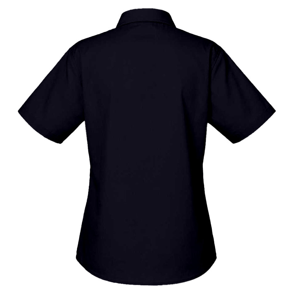 Navy - Back - Henbury Womens-Ladies Pique Polo Shirt