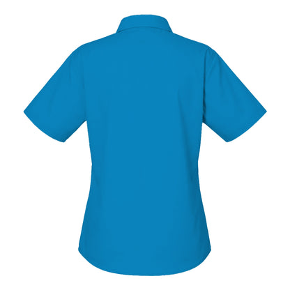 Sapphire Blue - Back - Henbury Womens-Ladies Pique Polo Shirt