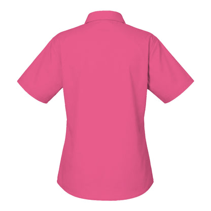 Fuchsia - Back - Henbury Womens-Ladies Pique Polo Shirt