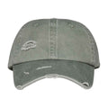 Washed Almond Green - Front - Native Spirit Unisex Adult Destroy Cap