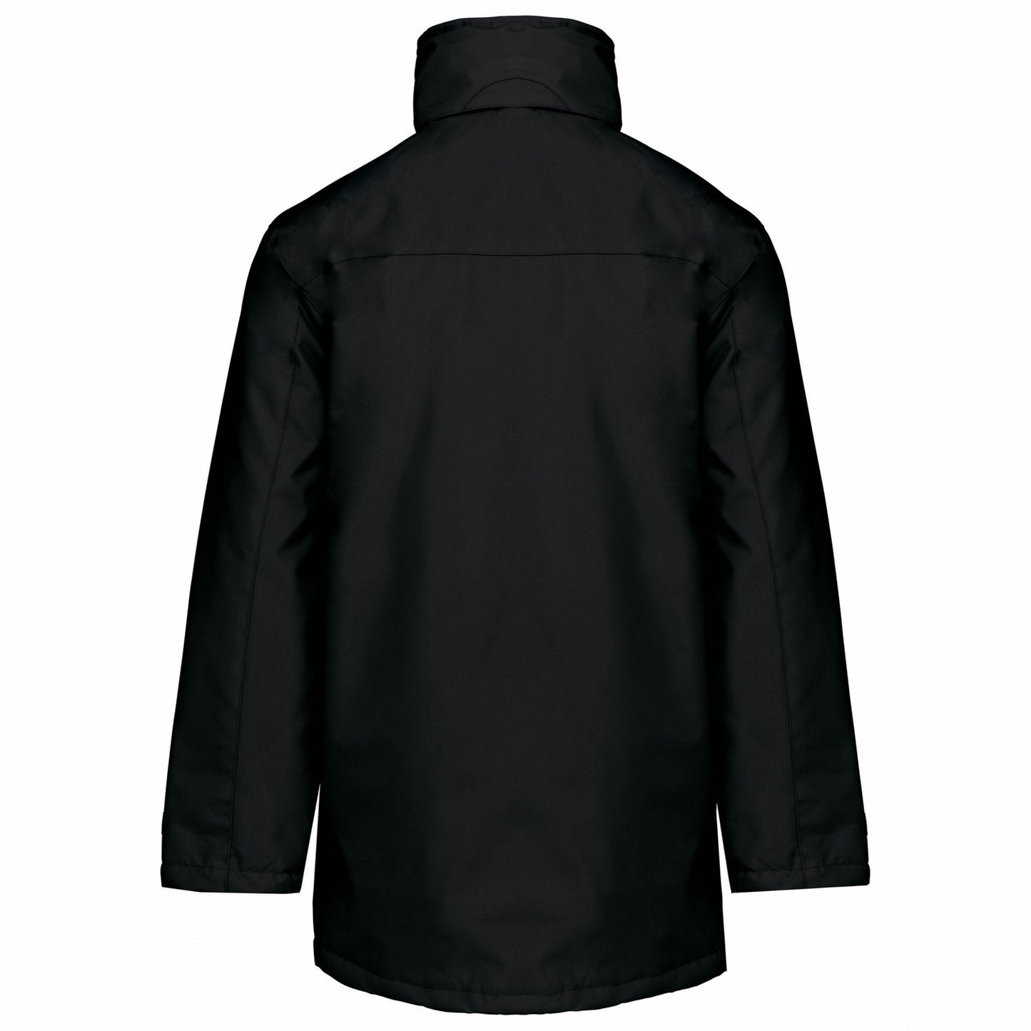Black - Back - Kariban Mens Parka