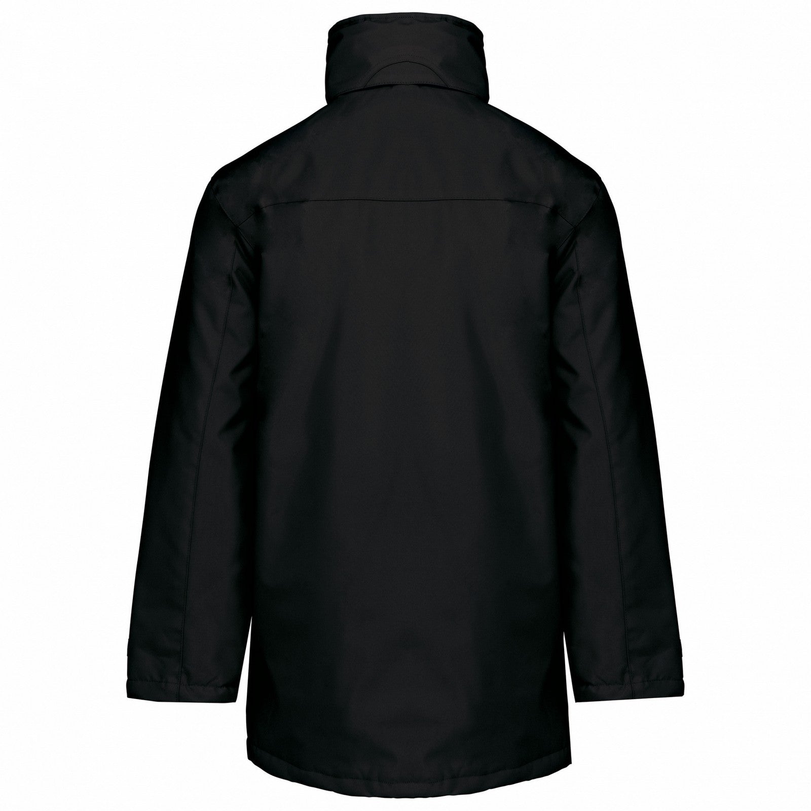 Black - Back - Kariban Mens Parka