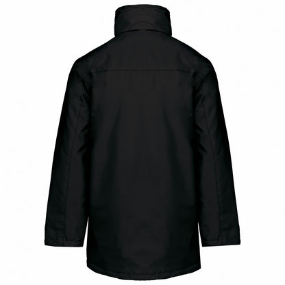 Black - Back - Kariban Mens Parka