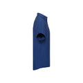 Bright Royal Blue - Side - Russell Collection Mens Oxford Easy-Care Short-Sleeved Shirt