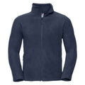 French Navy - Front - Russell Mens Outdoor Fleece Jacket