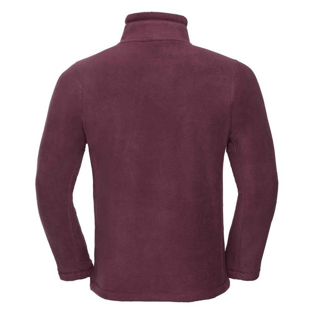 Burgundy - Back - Russell Mens Outdoor Fleece Jacket