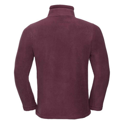Burgundy - Back - Russell Mens Outdoor Fleece Jacket
