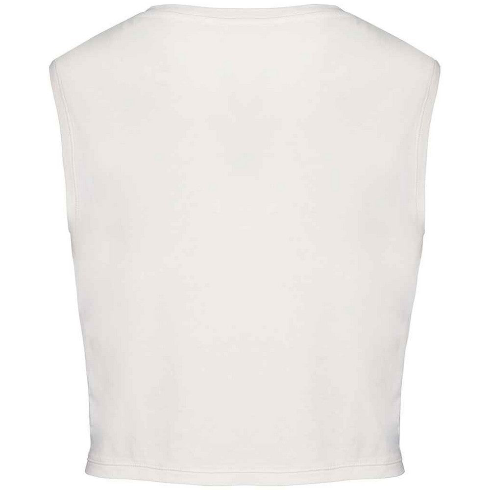 Washed Ivory - Back - Native Spirit Womens-Ladies Cropped Tank Top