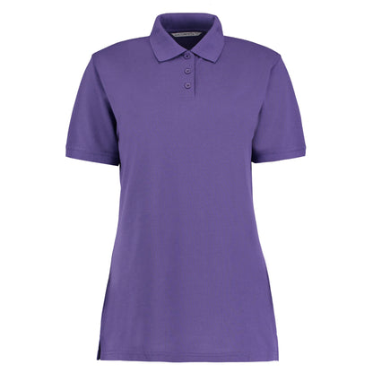 Purple - Front - Kustom Kit Womens-Ladies Klassic Pique Polo Shirt