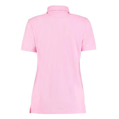 Pink - Back - Kustom Kit Womens-Ladies Klassic Pique Polo Shirt