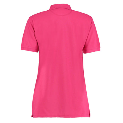 Raspberry - Back - Kustom Kit Womens-Ladies Klassic Pique Polo Shirt