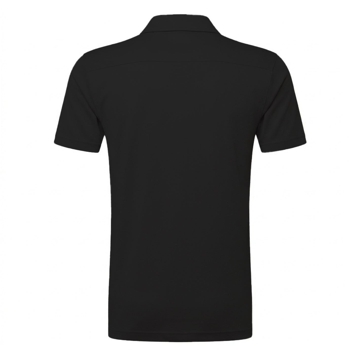 Black - Back - Russell Mens Polycotton Pique Hardwearing Polo Shirt