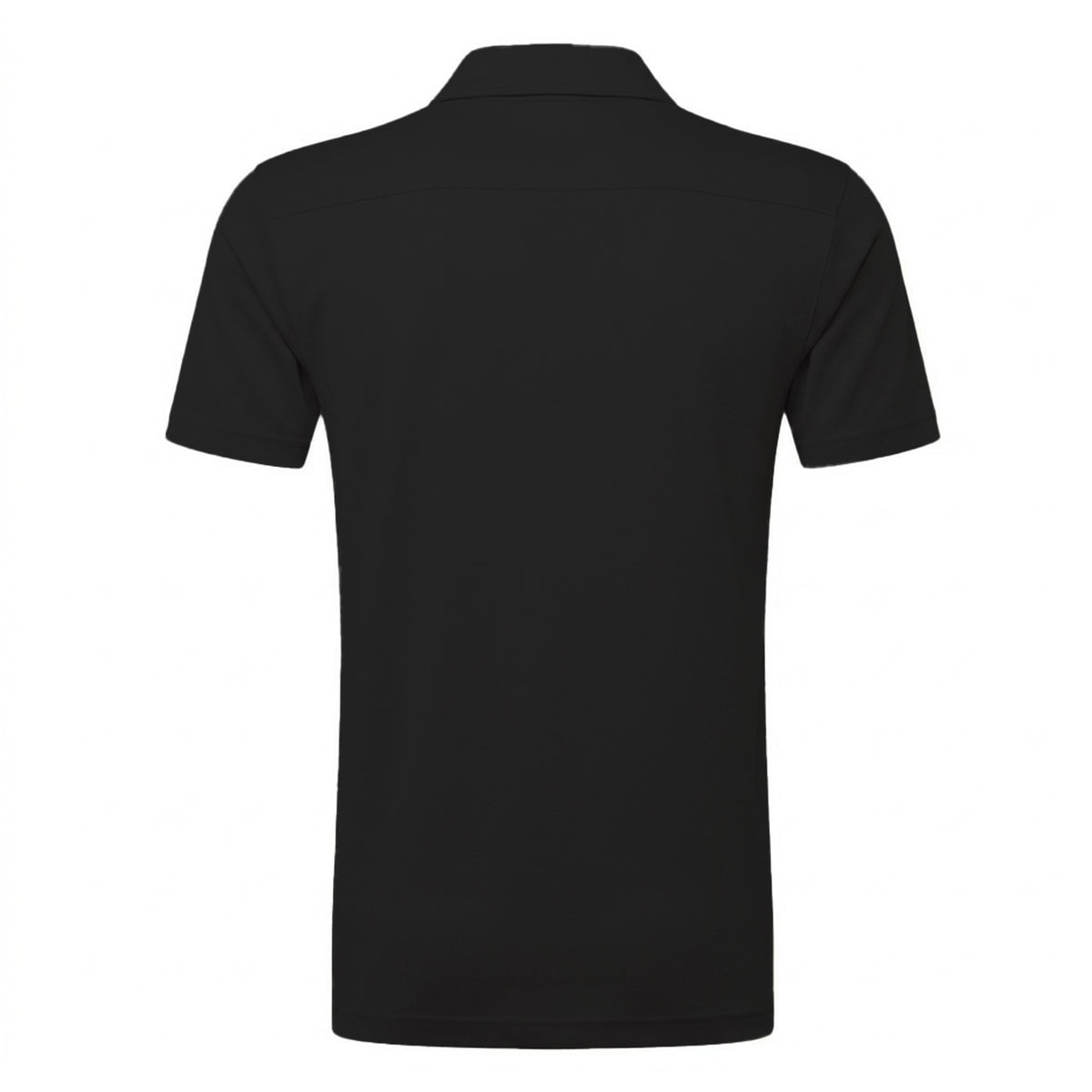Black - Back - Russell Mens Polycotton Pique Hardwearing Polo Shirt