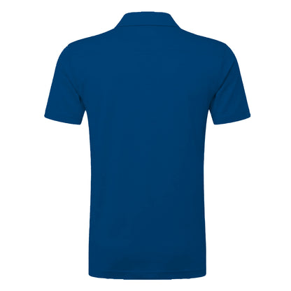Bright Royal Blue - Back - Russell Mens Polycotton Pique Hardwearing Polo Shirt