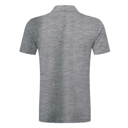 Light Oxford - Back - Russell Mens Polycotton Pique Hardwearing Polo Shirt