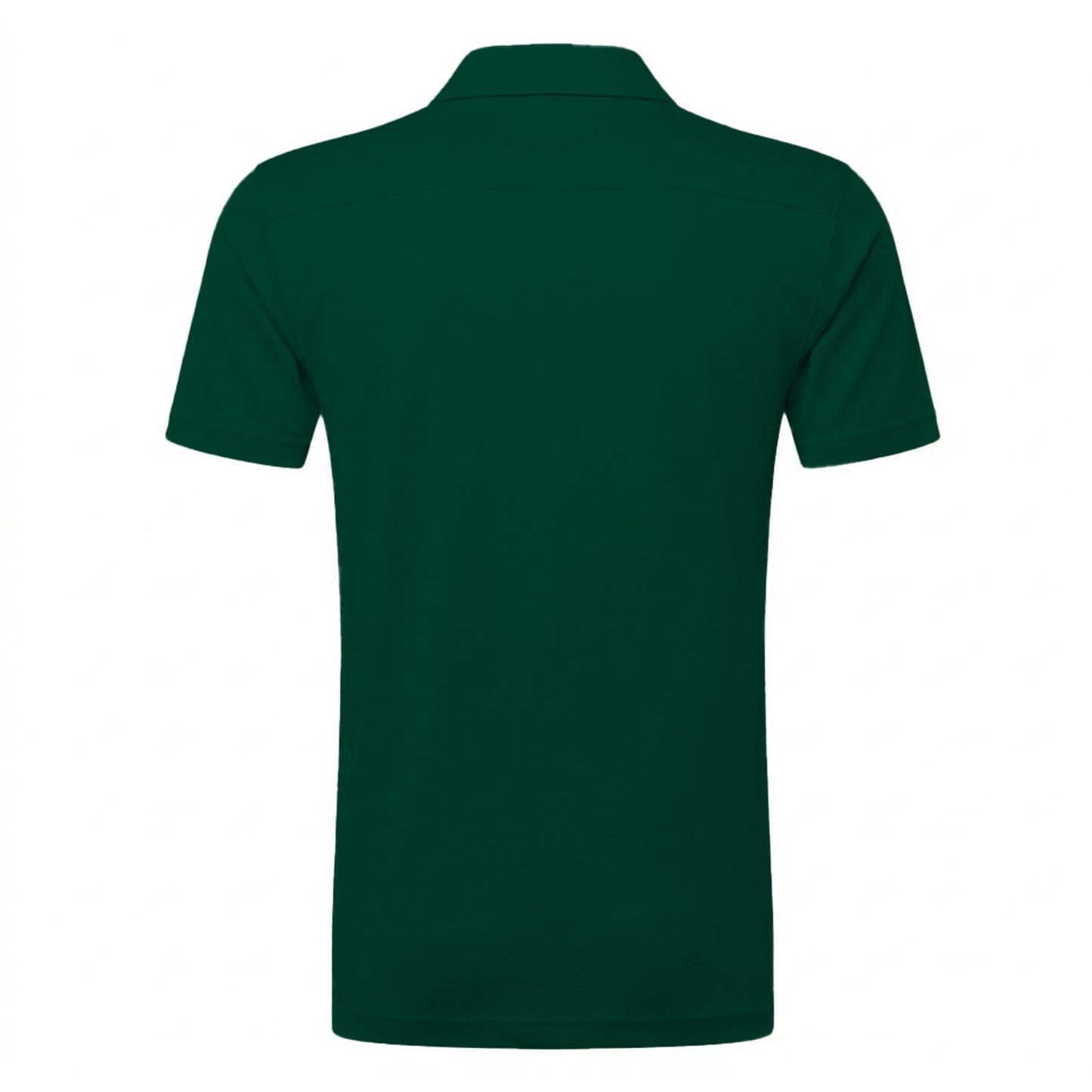 Bottle Green - Back - Russell Mens Polycotton Pique Hardwearing Polo Shirt