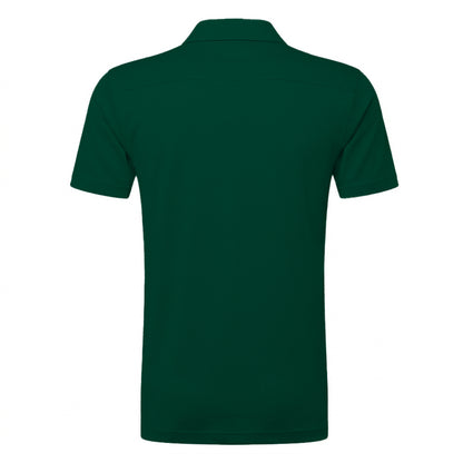 Bottle Green - Back - Russell Mens Polycotton Pique Hardwearing Polo Shirt