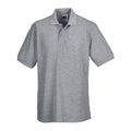 Light Oxford - Front - Russell Mens Polycotton Pique Hardwearing Polo Shirt