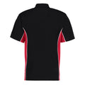 Black-Red - Back - GAMEGEAR Mens Track Polycotton Pique Polo Shirt
