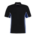 Black-Royal Blue - Front - GAMEGEAR Mens Track Polycotton Pique Polo Shirt