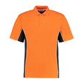 Orange-Graphite - Front - GAMEGEAR Mens Track Polycotton Pique Polo Shirt