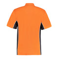 Orange-Graphite - Back - GAMEGEAR Mens Track Polycotton Pique Polo Shirt