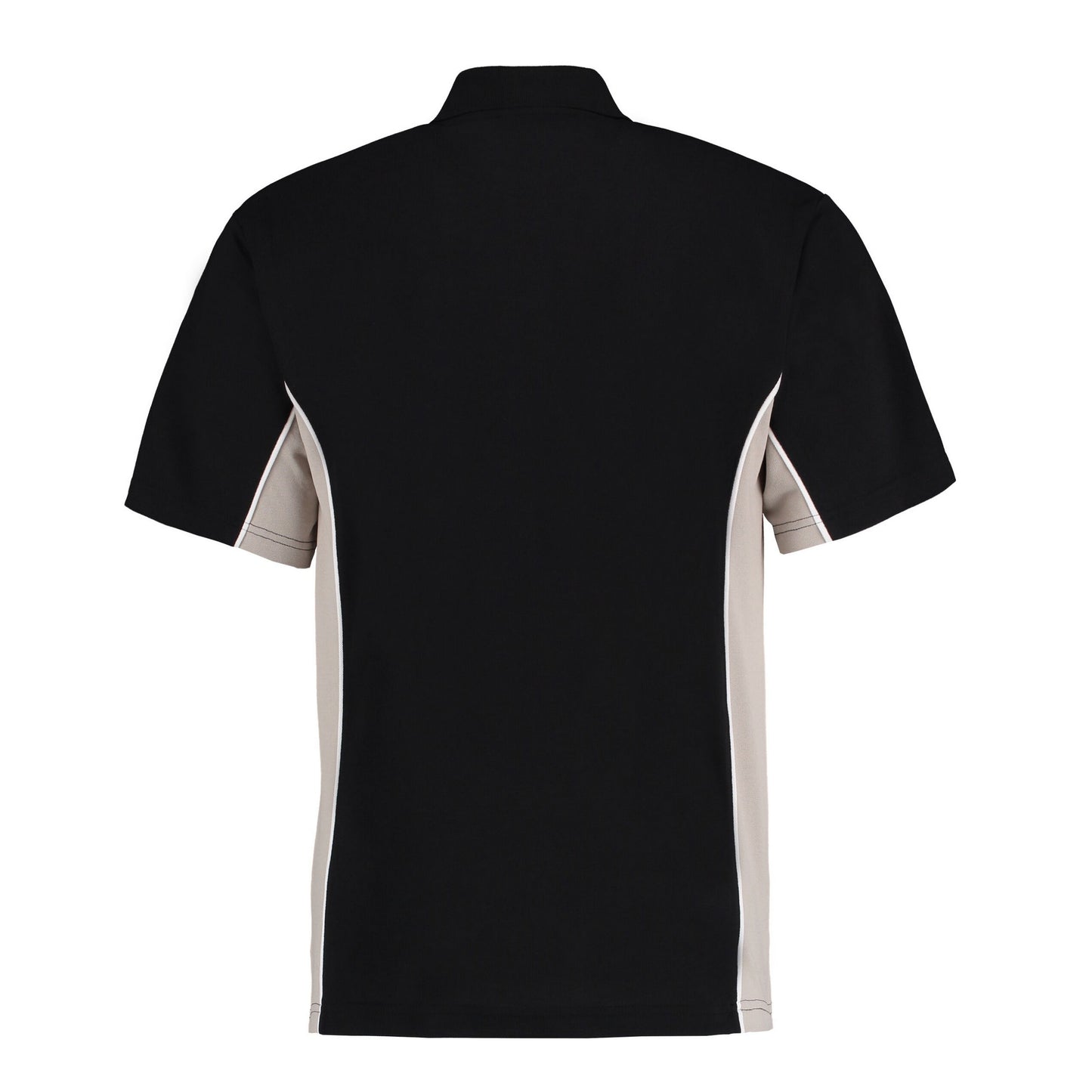 Black-Grey - Back - GAMEGEAR Mens Track Polycotton Pique Polo Shirt