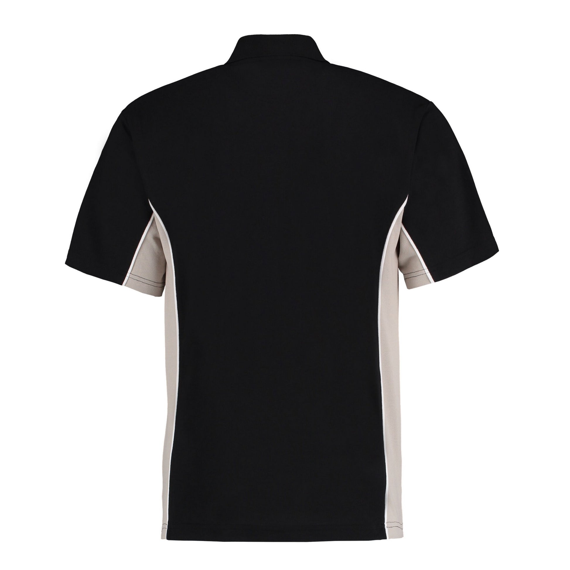 Black-Grey - Back - GAMEGEAR Mens Track Polycotton Pique Polo Shirt