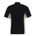 Black-Grey - Back - GAMEGEAR Mens Track Polycotton Pique Polo Shirt