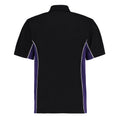 Black-Purple - Back - GAMEGEAR Mens Track Polycotton Pique Polo Shirt