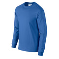 Royal Blue - Side - Gildan Unisex Adult Ultra Plain Cotton Long-Sleeved T-Shirt
