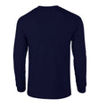 Navy - Back - Gildan Unisex Adult Ultra Plain Cotton Long-Sleeved T-Shirt