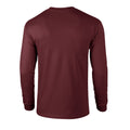 Maroon - Back - Gildan Unisex Adult Ultra Plain Cotton Long-Sleeved T-Shirt