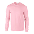 Light Pink - Front - Gildan Unisex Adult Ultra Plain Cotton Long-Sleeved T-Shirt