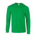 Irish Green - Front - Gildan Unisex Adult Ultra Plain Cotton Long-Sleeved T-Shirt