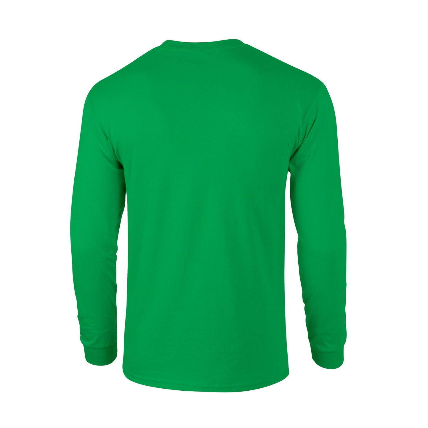 Irish Green - Back - Gildan Unisex Adult Ultra Plain Cotton Long-Sleeved T-Shirt