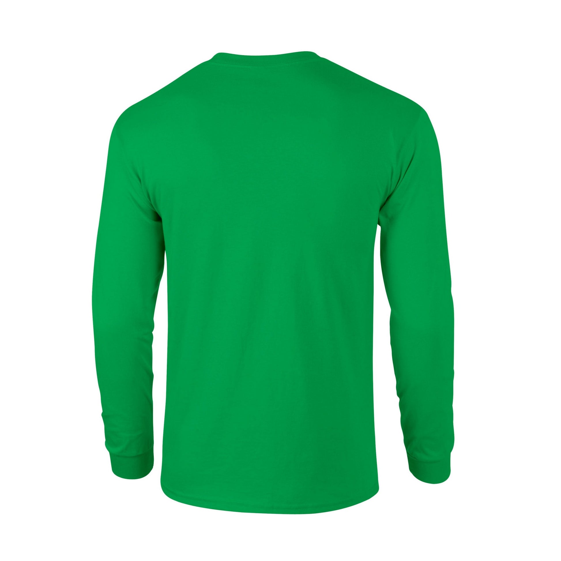 Irish Green - Back - Gildan Unisex Adult Ultra Plain Cotton Long-Sleeved T-Shirt