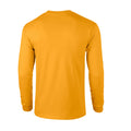 Gold - Back - Gildan Unisex Adult Ultra Plain Cotton Long-Sleeved T-Shirt