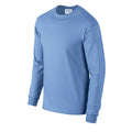 Carolina Blue - Side - Gildan Unisex Adult Ultra Plain Cotton Long-Sleeved T-Shirt
