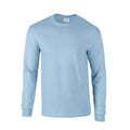 Light Blue - Front - Gildan Unisex Adult Ultra Plain Cotton Long-Sleeved T-Shirt
