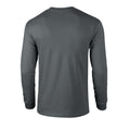 Charcoal - Back - Gildan Unisex Adult Ultra Plain Cotton Long-Sleeved T-Shirt