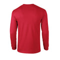 Red - Back - Gildan Unisex Adult Ultra Plain Cotton Long-Sleeved T-Shirt